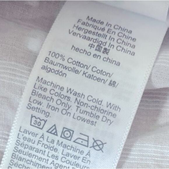 J. Crew NWT White artist top Textured Fabric 100% Cotton  XS 79.00 - Picture 6 of 7